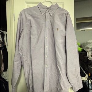 Ralph Lauren Men's Purple Button-Down Shirt
